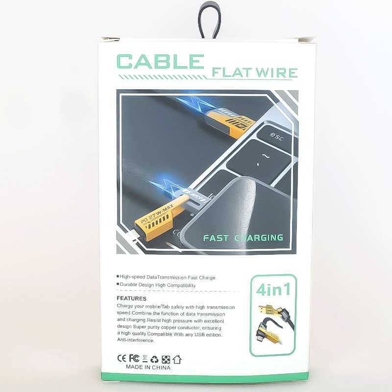 کابل شارژ 4 کاره 2to2 Cable USB-PD-Lightning