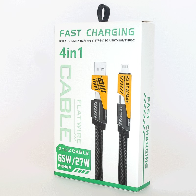 کابل شارژ 4 کاره 2to2 Cable USB-PD-Lightning