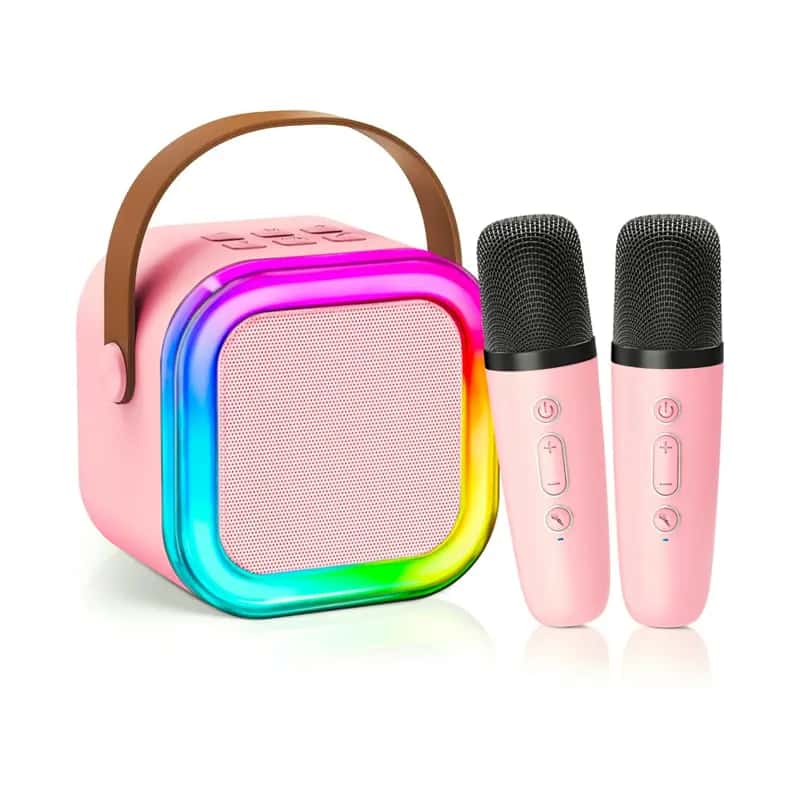 اسپیکر بلوتوث K12 + دو میکروفن بی سیم