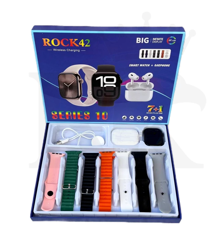 ساعت هوشمند مدل ROCK42 هفت بند ایرپاد دار