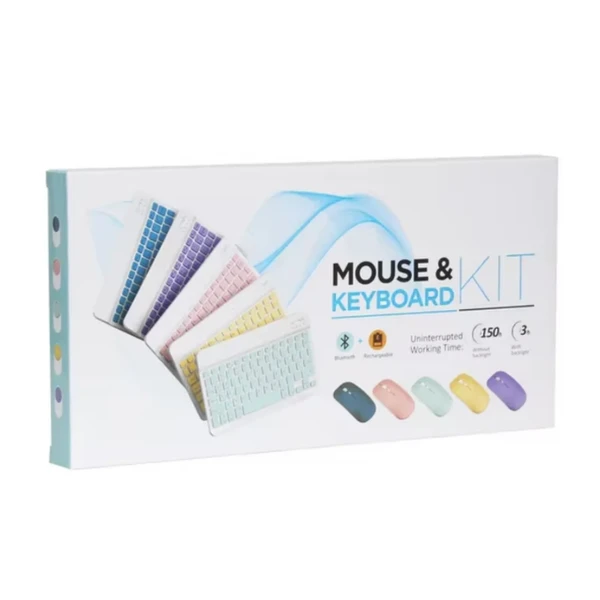 ست ماوس و کیبورد بلوتوثی KIT مدل Rechargeable Ultra-Slim