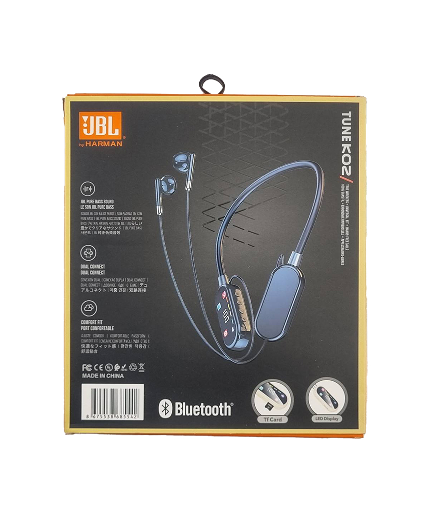 هندزفری بلوتوثی گردنی نمایشگردار JBL مدل TUNE K02
