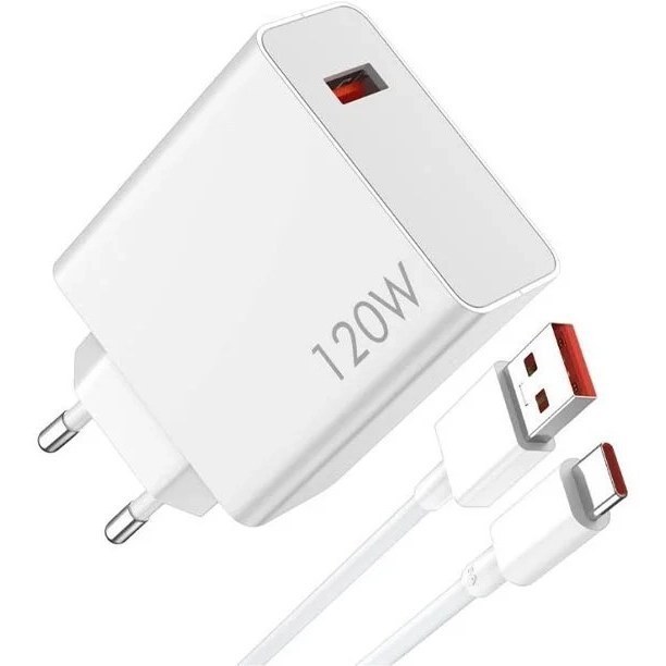اداپتور شیائومی 120 وات فست شارژ همراه کابل