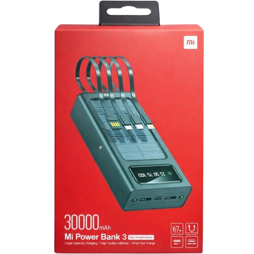 پاوربانک شیائومی مدل YM-309TYN ظرفیت 30000 میلی آمپر ساعت