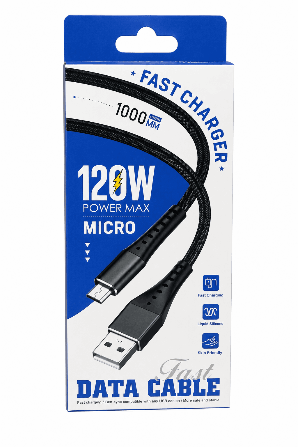 کابل تایپ میکرو فست شارژ 120 W