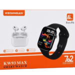 ساعت هوشمند KEQIWEAR مدل KW93 MAX با ۷ بند و ایرپاد