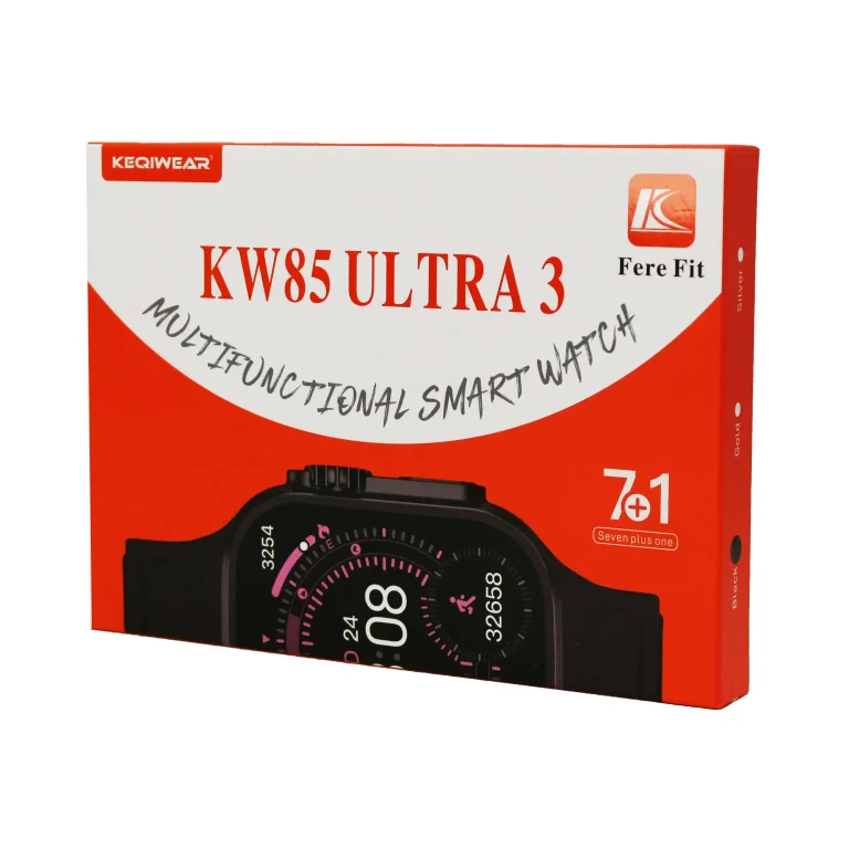 ساعت هوشمند کیوکر مدل KW85 Ultra3 با ۷ بند